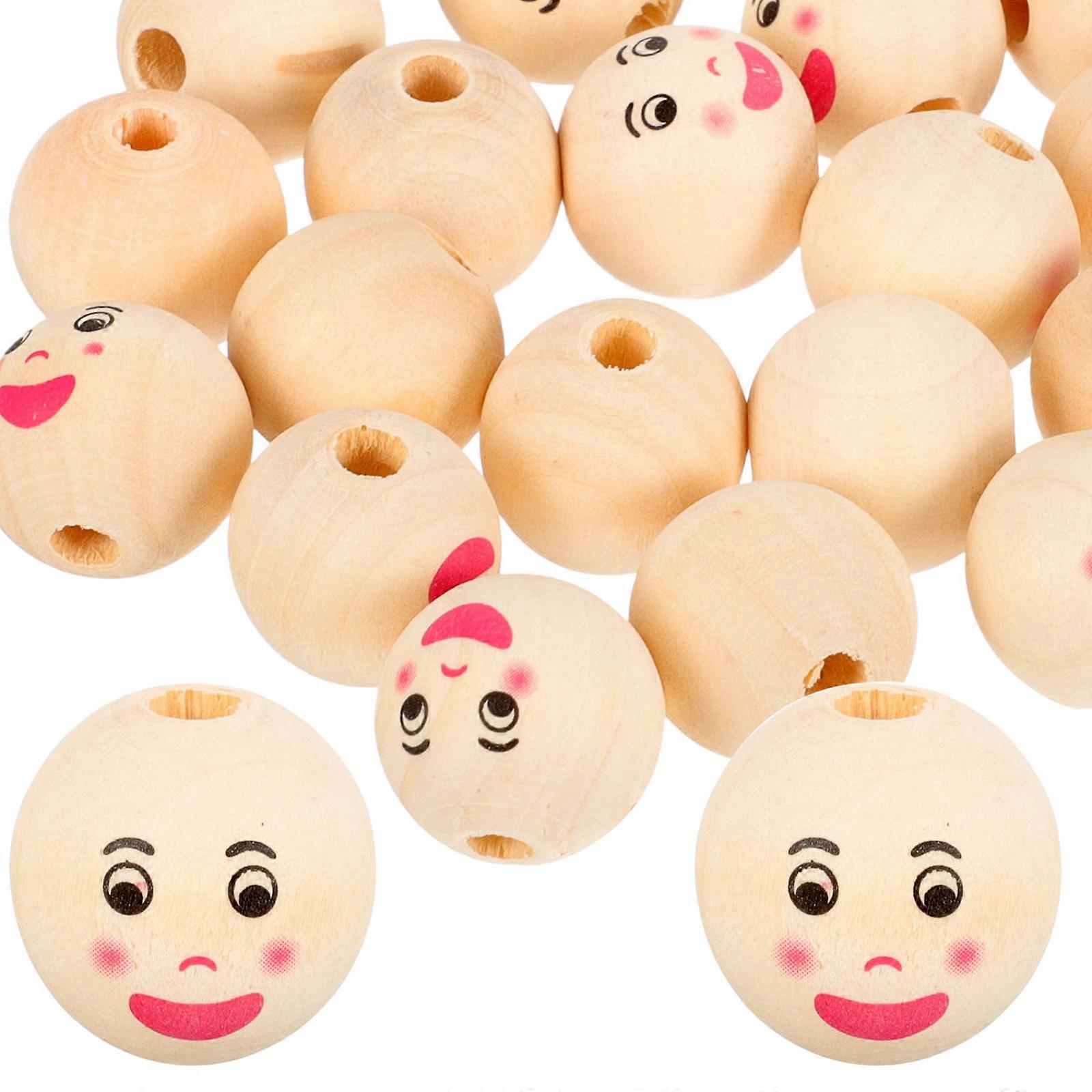 Creative Craft Beads Set, Durable Wooden Beads for Various DIY Applications