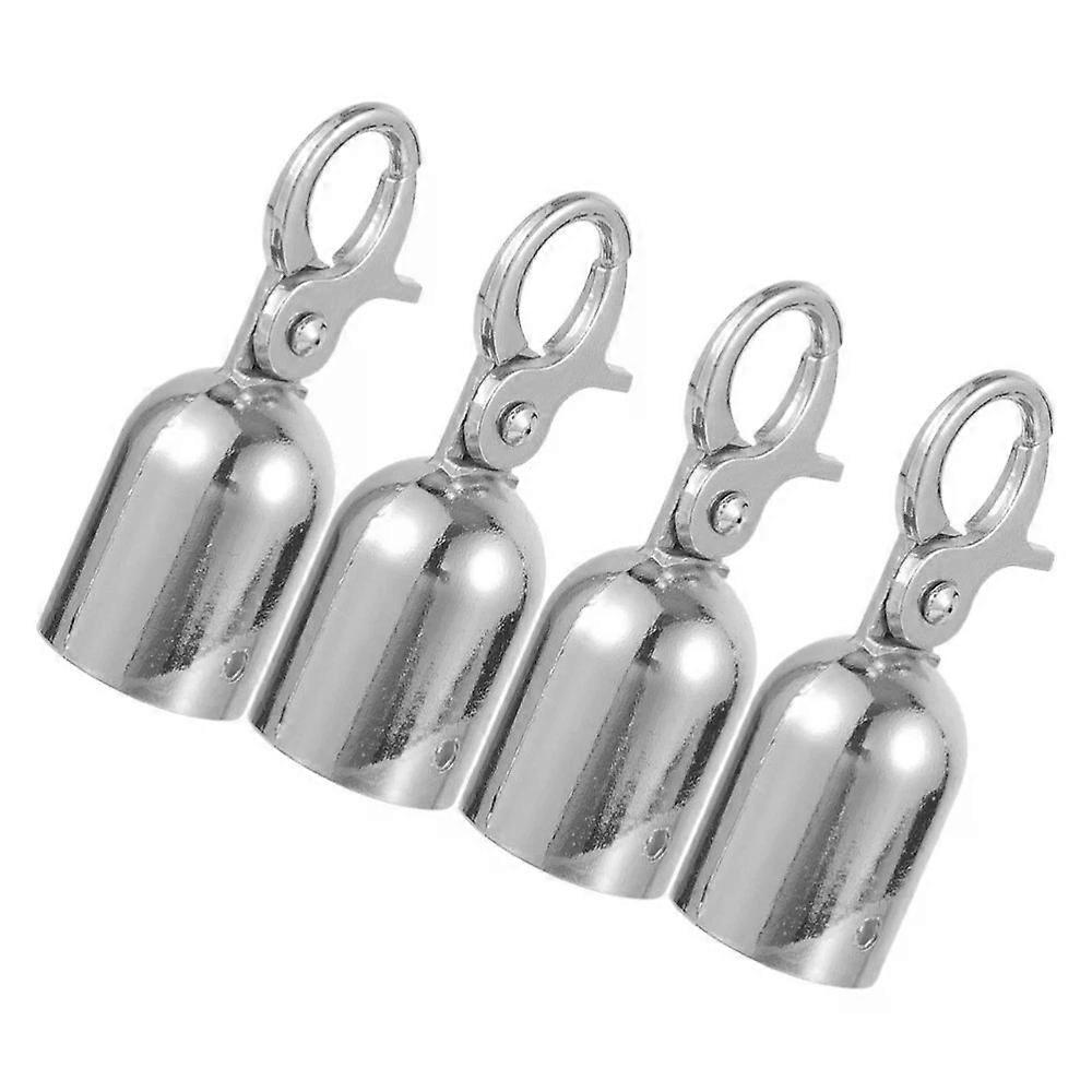 Railing Lanyard Hook Rope End Cap, 4 Pcs for Queue Divider Cord with Hooks