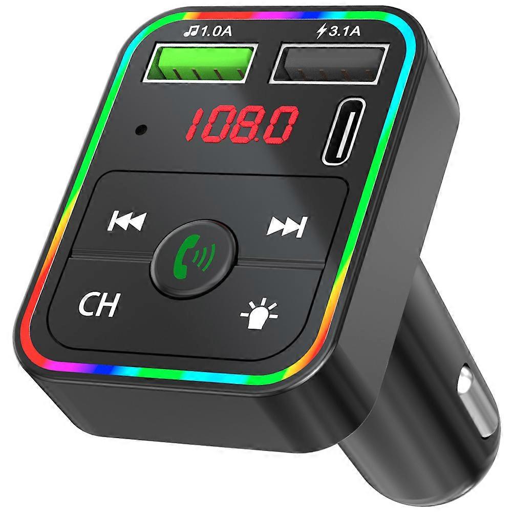 Car Wireless Adapter Radio Transmitter Kit with Dual USB Charger