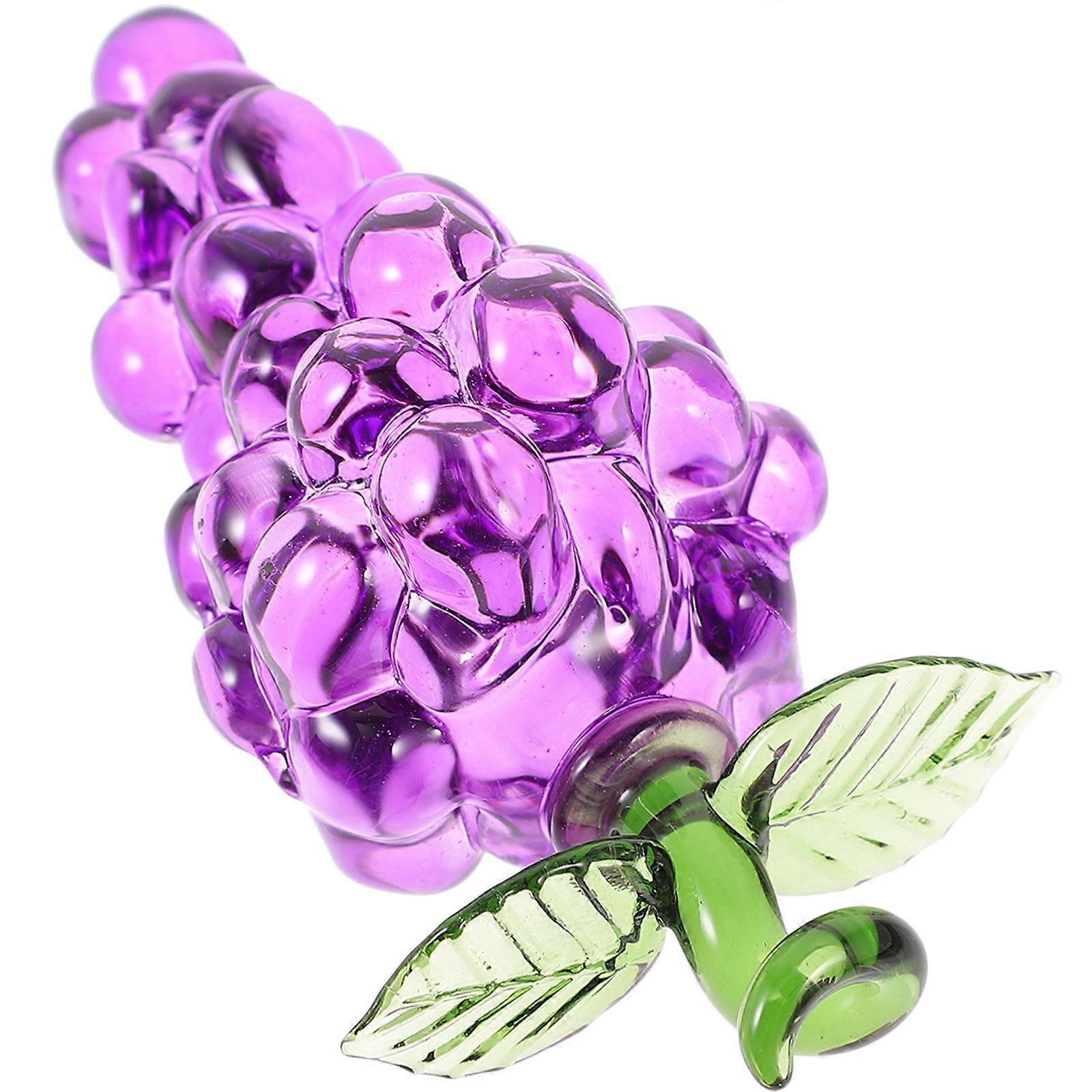 Crystal Grape Statue Elegant Table Centerpiece for Home, Office Decor & Celebrations