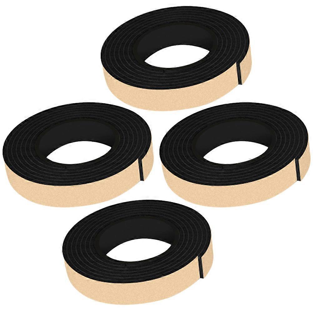 4 Rolls Self Adhesive Furniture Protector Vibration Mat Noise Reduction Floor Pad for Hardwood Floors Soft Thick Material