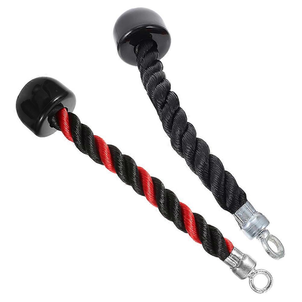 Tricep Rope Pull Down Strength Exerciser for Fitness 2Pcs Durable Nylon Tpr