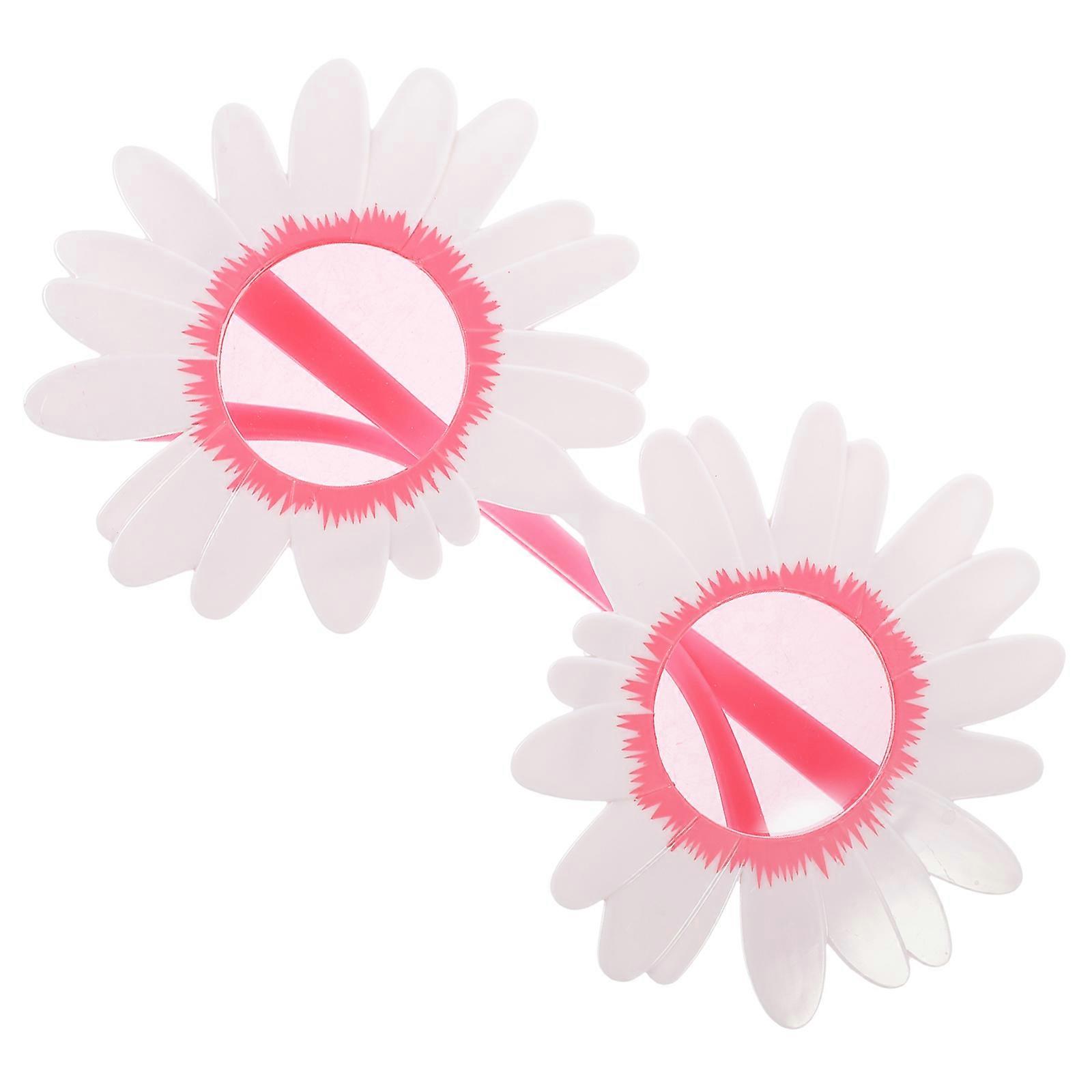 Funny Hawaiian Glasses Daisy Pattern Great For Family Gathering Multi ABS Material 1Pack