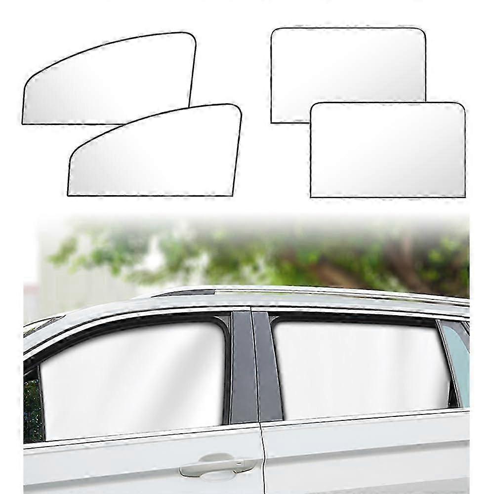 4 pcs Full Blackout Car Window Shade for UV Block A-Side Window