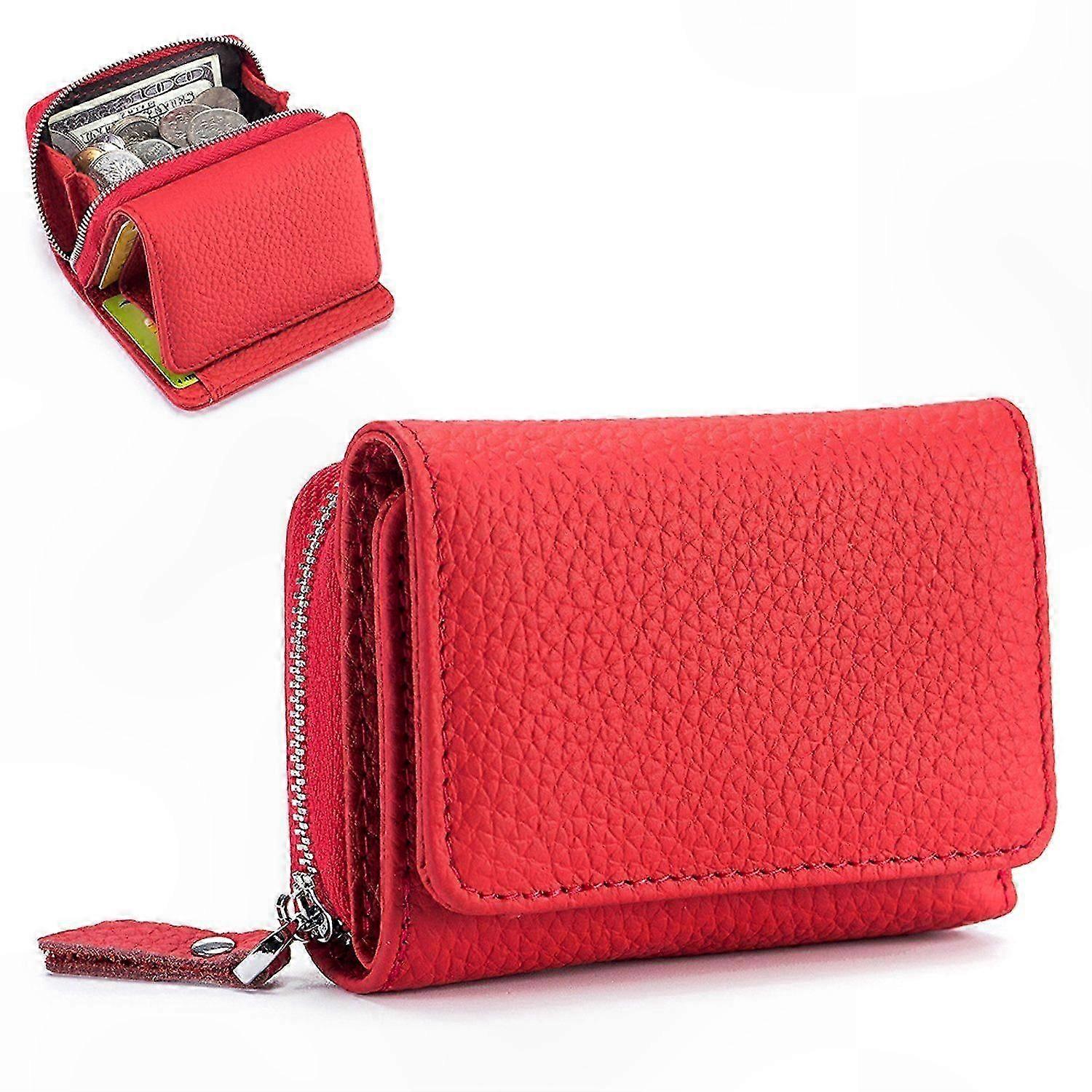 Women's RFID-Blocking Wallet with 6 Card Slots, Compact and Stylish Design