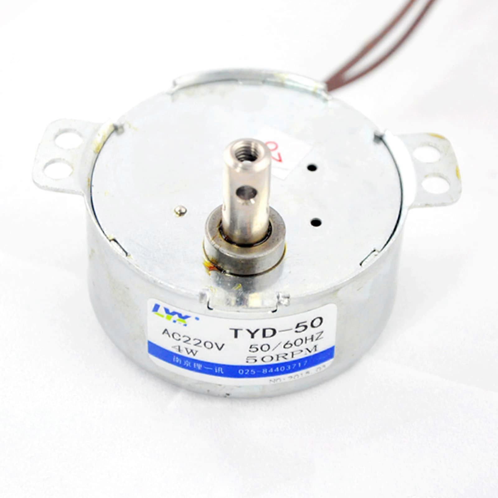 CW/CCW TYD50 AC 220V240V 50RPM 4W 50/60Hz Shaft Diameter Fan Synchronous Motor for Rotating Light Box