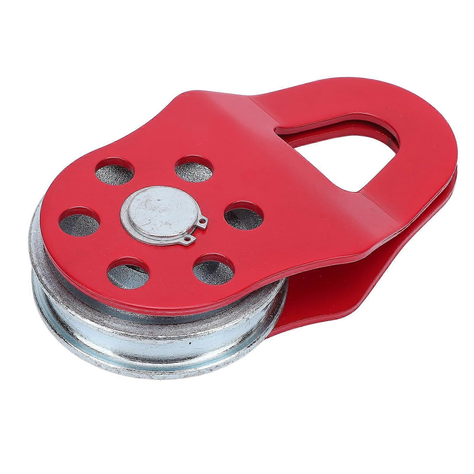 Offroad Recovery Snatch Block, 8T Winches Snatch Block  Strength Carbon Steel Towing Disc Block for Truck Tractor ATV UTV