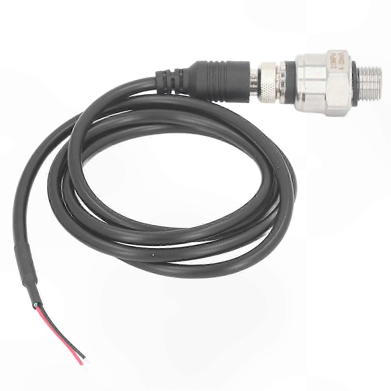 High-Precision G1/4 Pressure Transducer, 4-20mA Output, Universal Fit for Water, Gas, Oil, 0-2.5MPa Range
