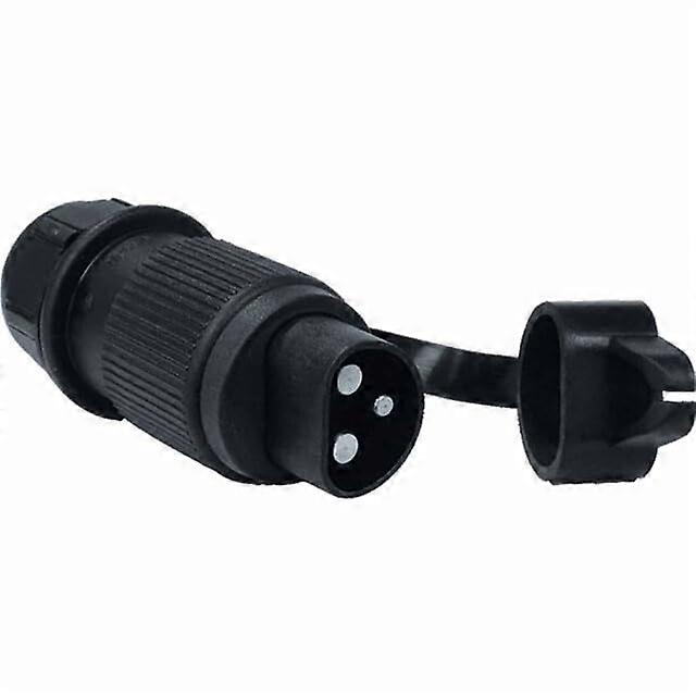 3-Pin Plug (Round Pin Contacts) P.E for Electrical Devices, 10A 250V, Durable Material, Standard Size