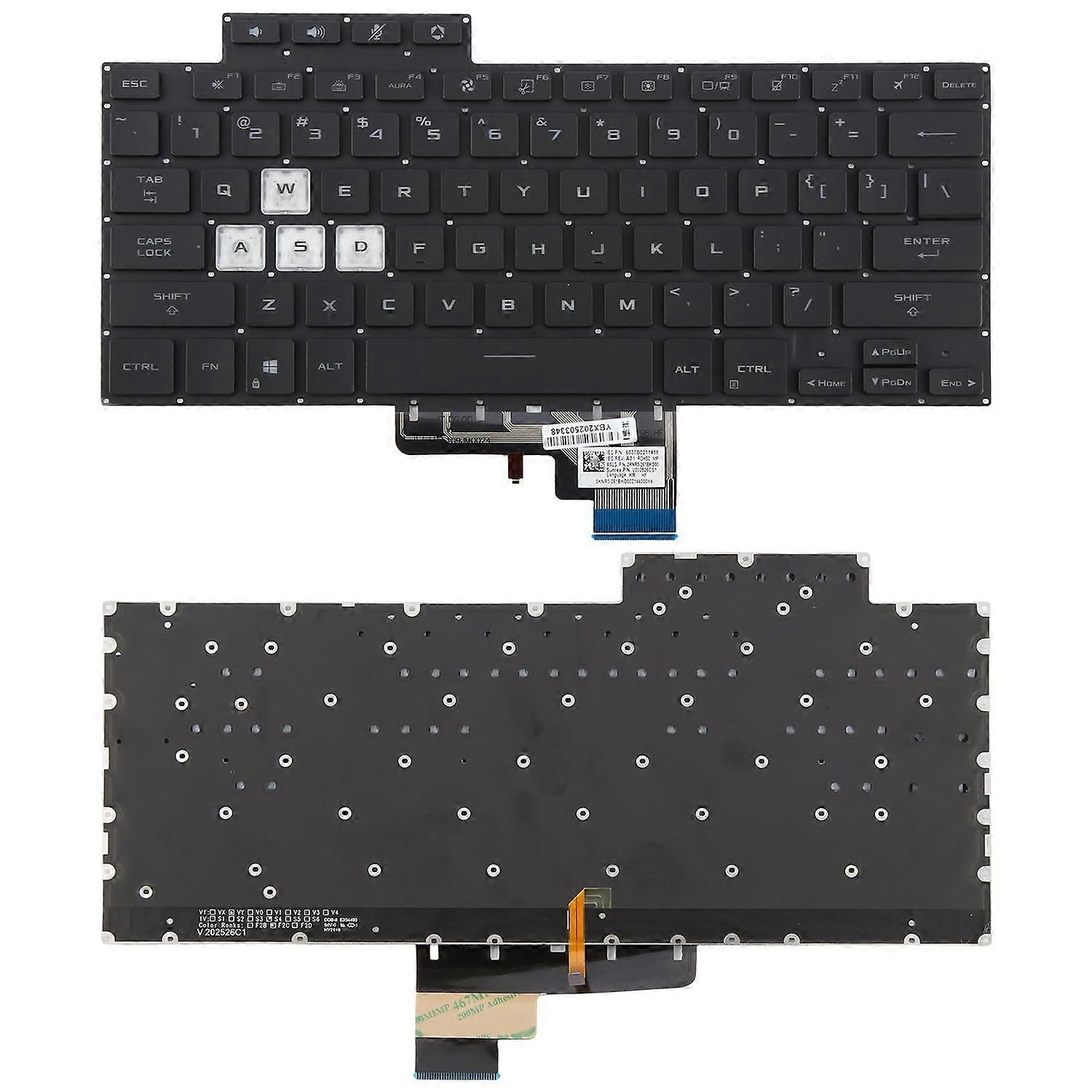 US Version Backlit Keyboard for Asus TUF Air Air FX516 FX516