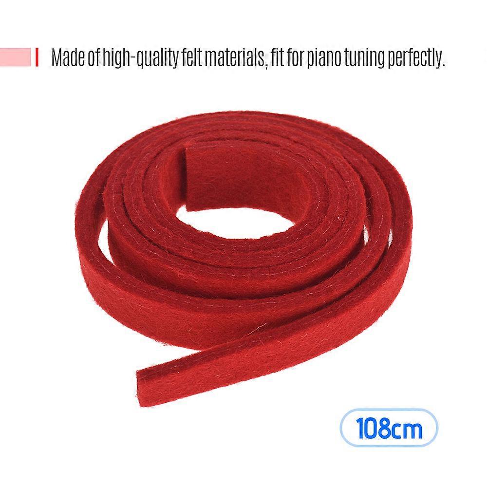Professional Piano Tuner Kit Tuning Tool Set Wrench Hammer Rubber Mutes Red Felt Temperament Strip and Circles Fixing Tool Supplies for Piano
