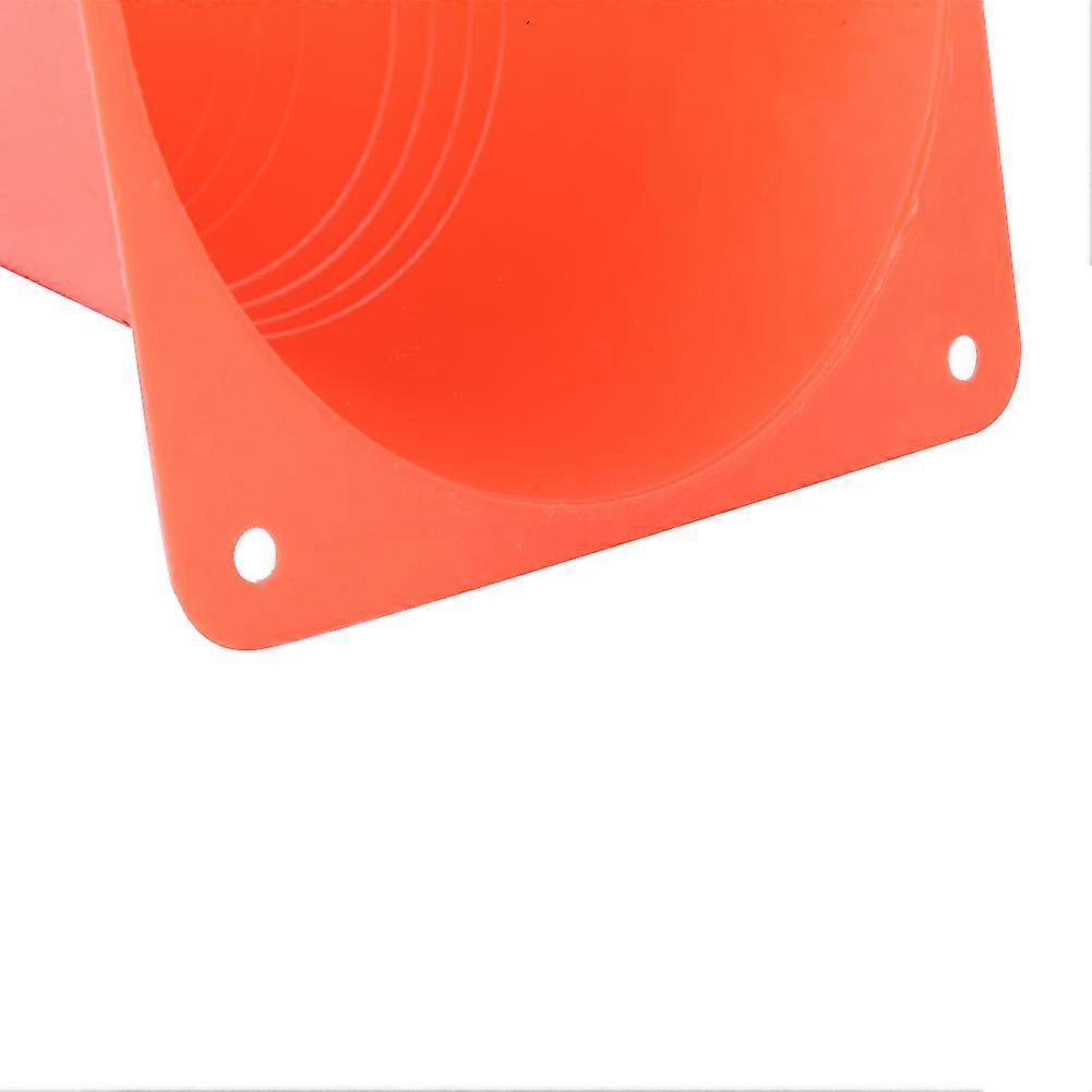 6pcs 18cm Orange Soccer Training Cones Plastic Markers Set