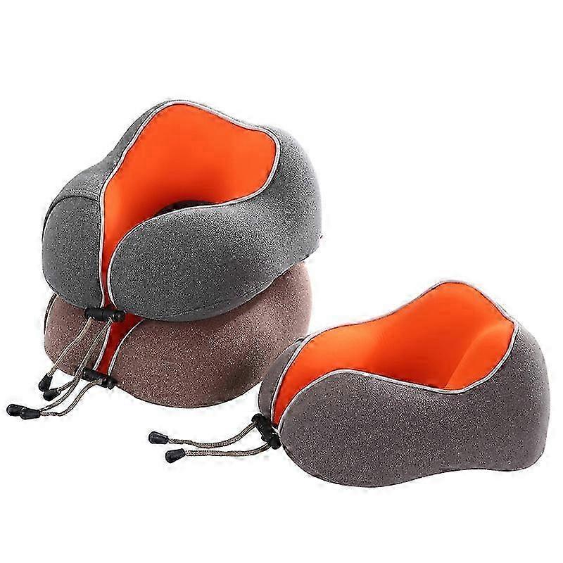 Soft Comfortable Travel Pillow Memory Foam Ice Silk U-shaped Office...