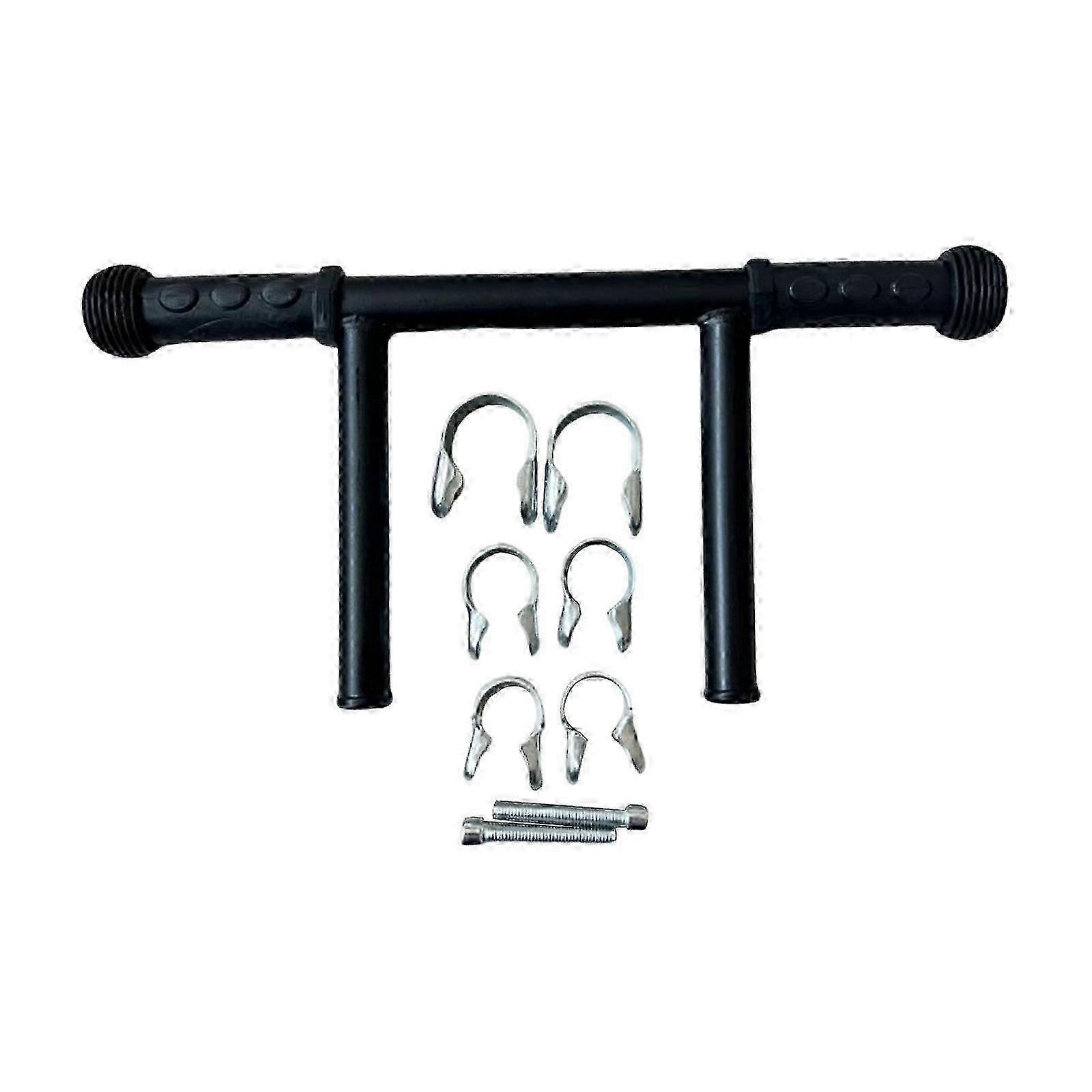 Metal stroller extension armrest for pram, ergonomic handlebar extender for trolley-3 Clips-