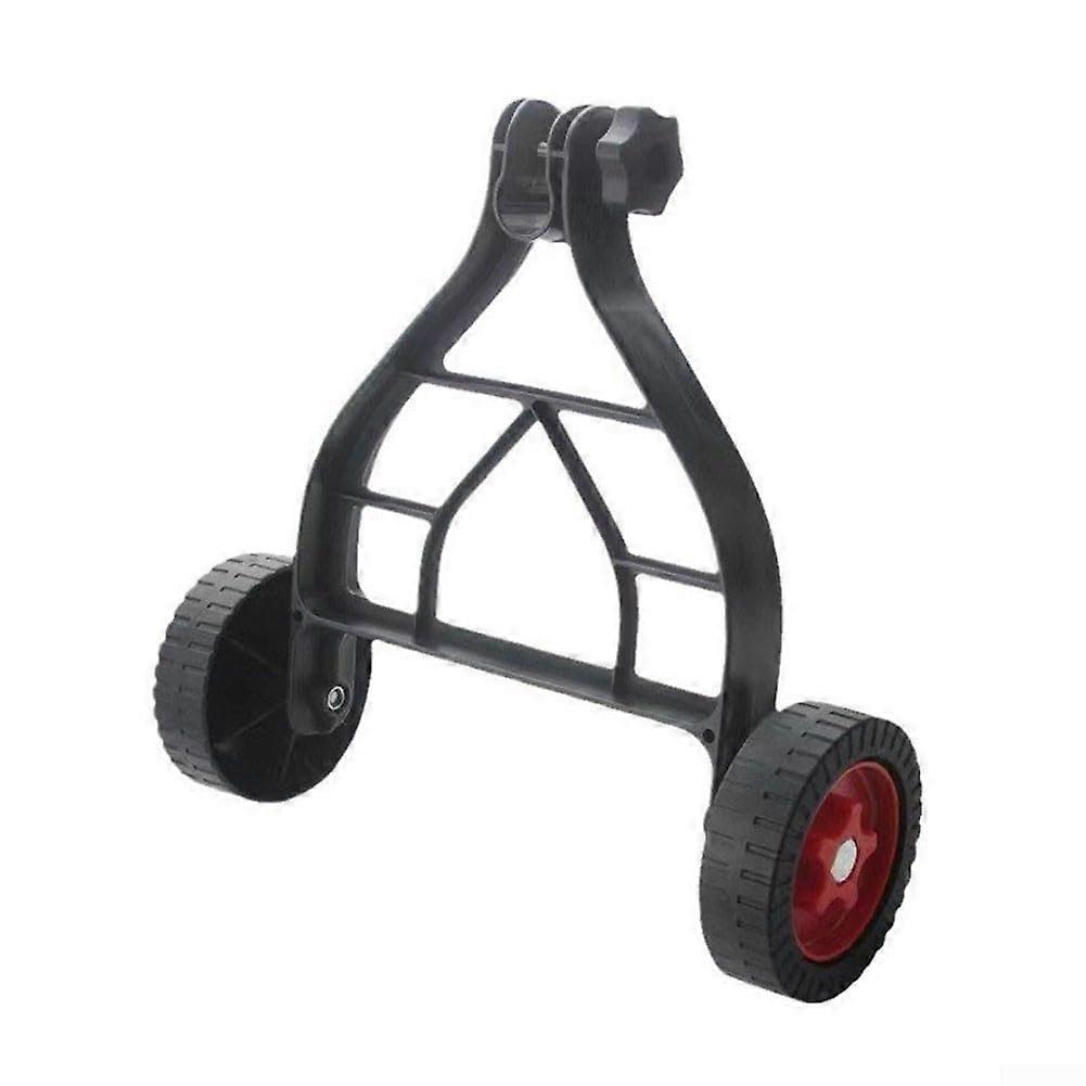 Adjustable String Trimmer Wheel For Garden Tools Wheel Support, Straight Wheels Lawn Mower Attachment, Black