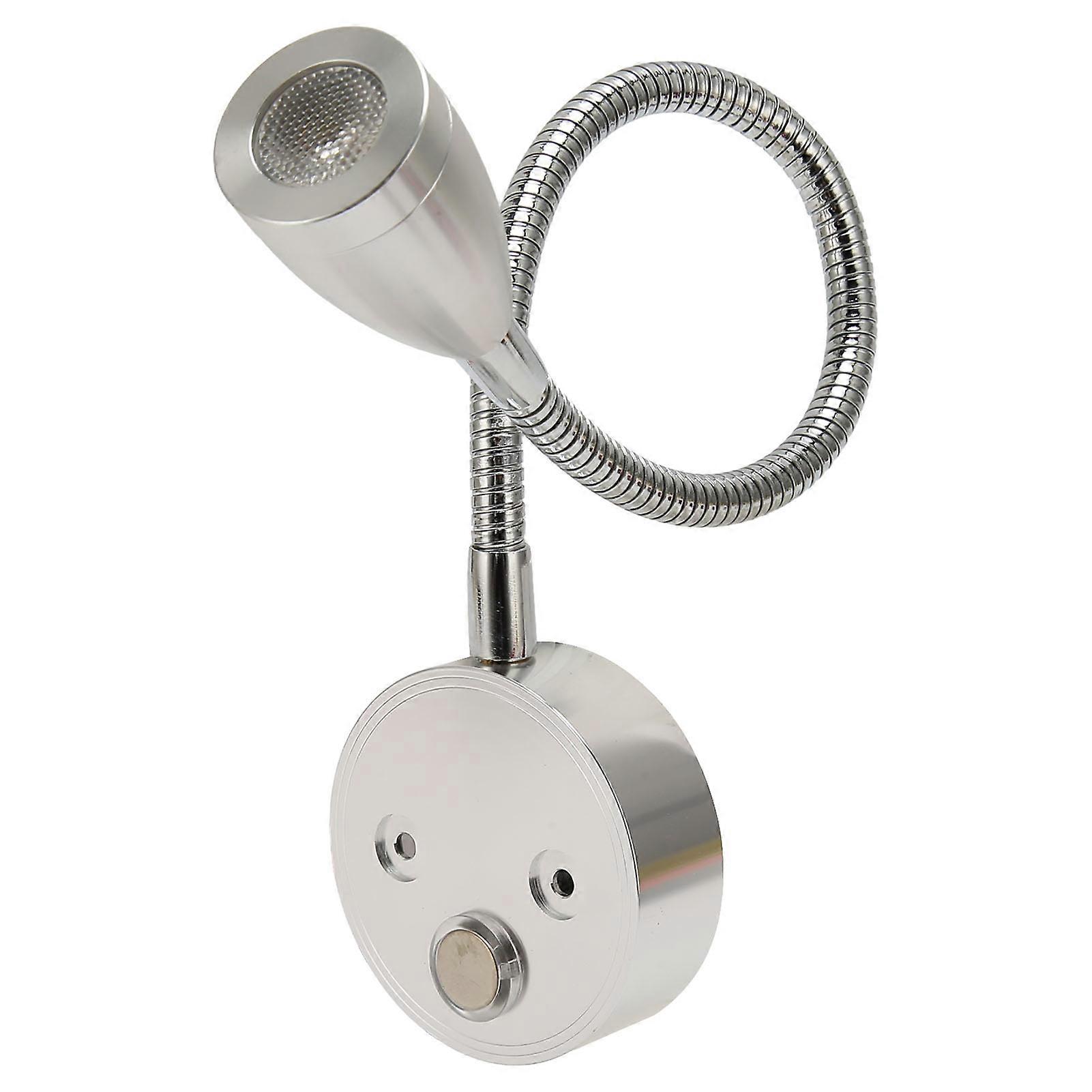 LED Wall Reading Light Touch Control 3-Color 34cm Silver DC 12-24V