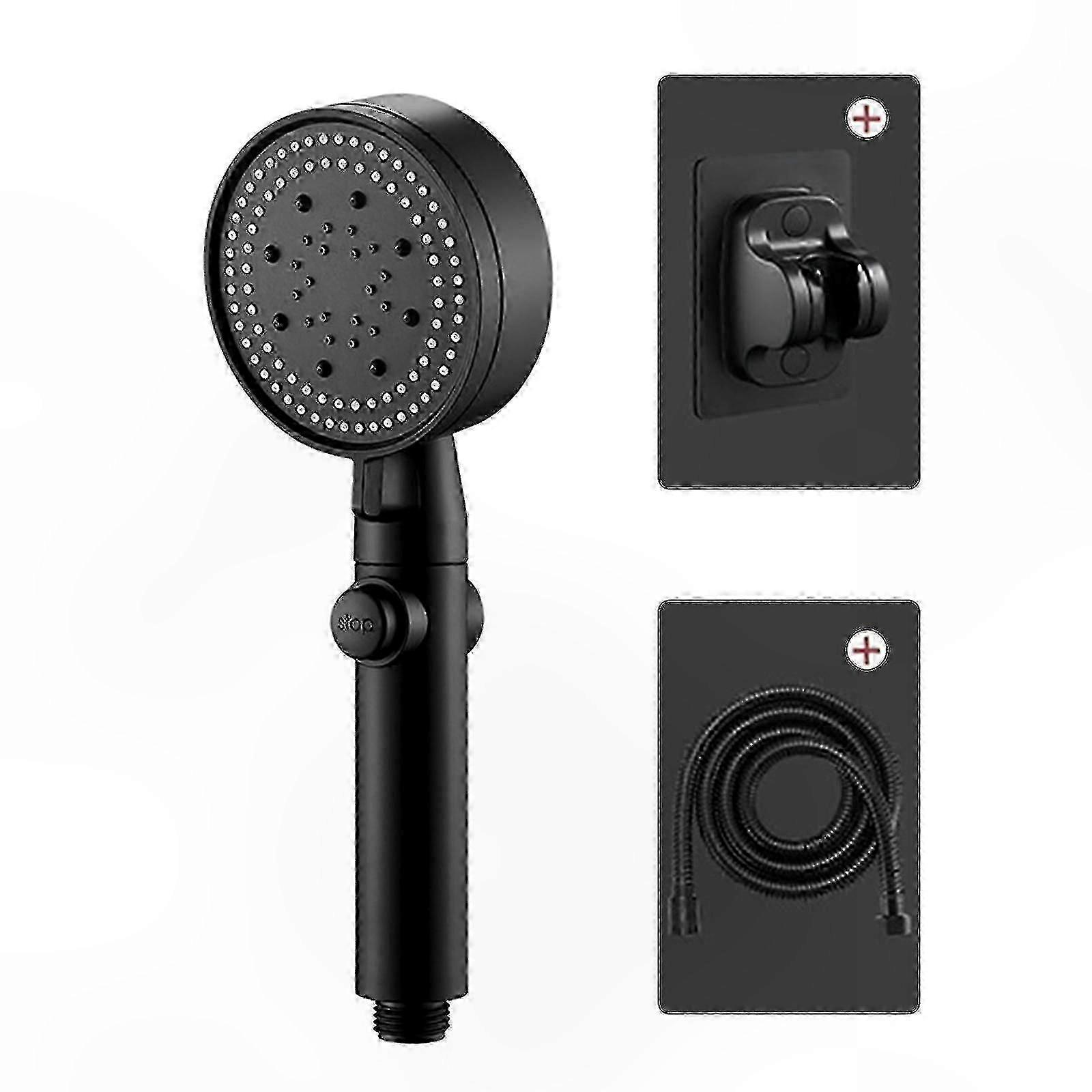 Multi-Function Handheld Shower Head with 5 Spray Settings and Water Saving Design