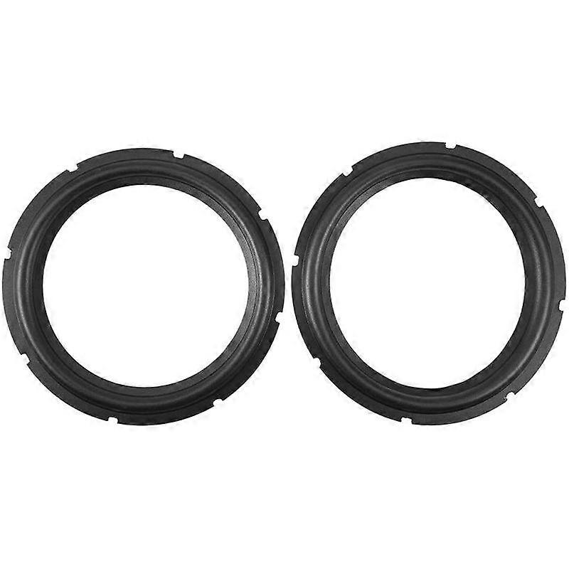 10Inch Perforated Rubber Speaker Foam Edge Subwoofer Surround Rings for Speaker Repair(Black)(2Pcs)