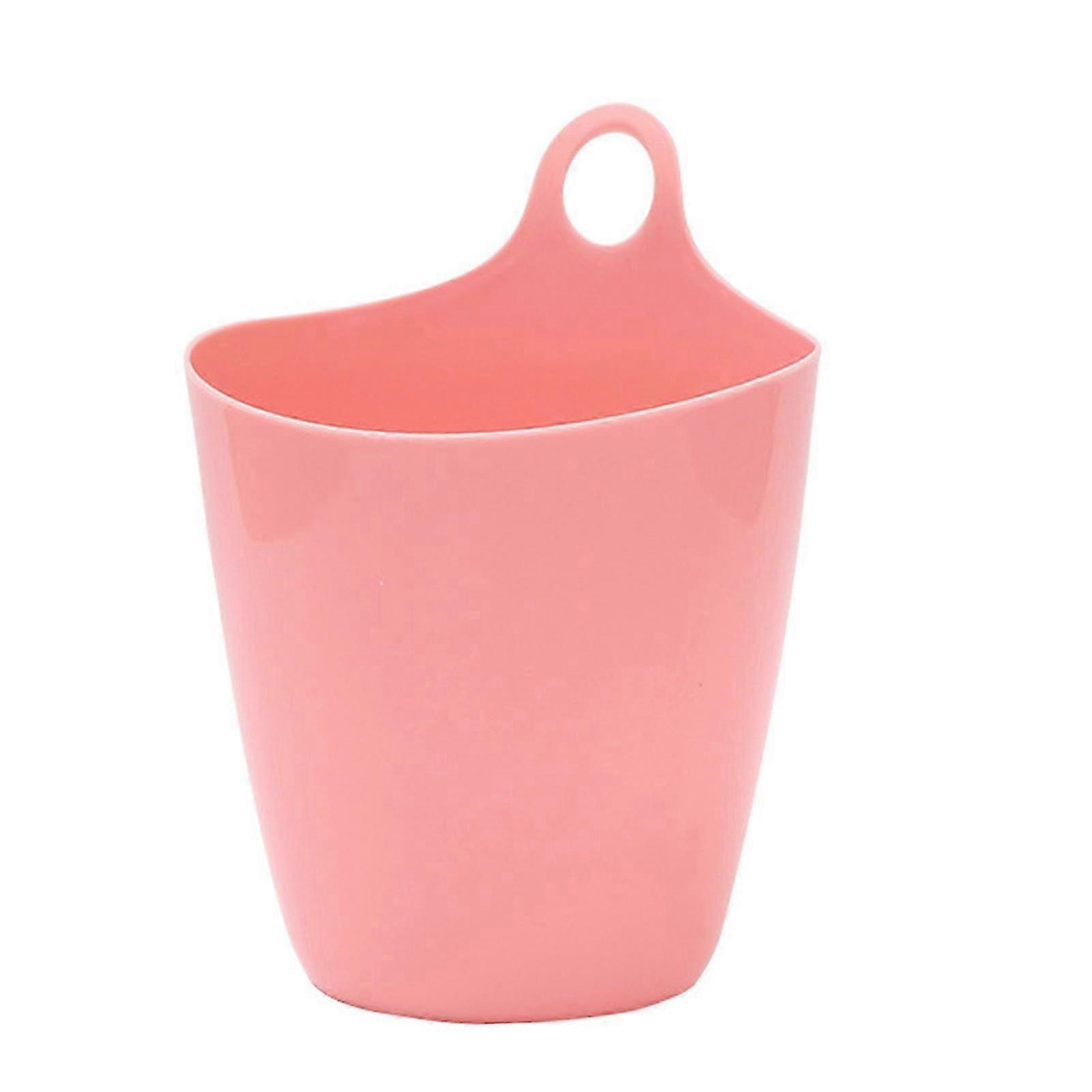 Trash Can Mini Multifunctional Space Saving Plastic Hanging Storage Bucket for Desktop Dormitories