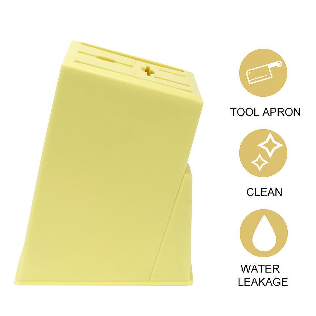 Multifunctional Kitchen Stand Plastic Organizer Display Rack For Cooking Enthusiasts Yellow Color 1Pack