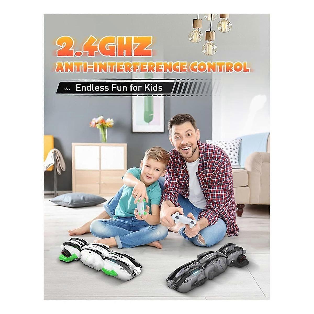 Remote Control Car RC Cars, RC Stunt Snake Car, 360 Roll Rotation Car Toys with LED Lights for Kid