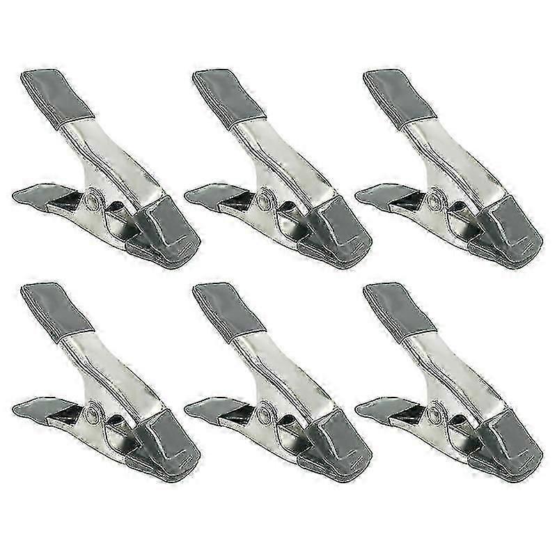10.6X3.5cm Grey Studio Backgrounds 6 Pieces 4 Inch Iron Backdrop Clips For Backdrop Background Canva