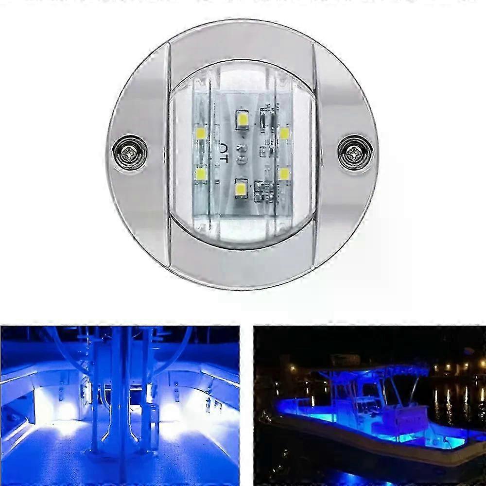 4pcs 6LED 12V 22 W Round Yacht Marine Boat LED Stern Light Cabin Deck Courtesy Light Marine Interior Cabin Lights Waterproof