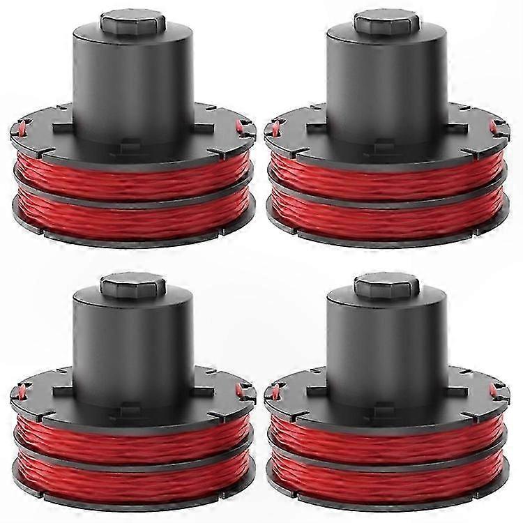 4-Pack Replacement Line Spool for GTE 350/GTE 450/GTE 550 Lawn Trimmers, Compatible with 112966 Model