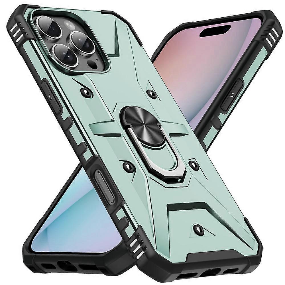 Bulk Purchasing Compatible For iPhone 16 Pro Case PC + TPU Anti-Drop Phone Cover with Ring Kickstand