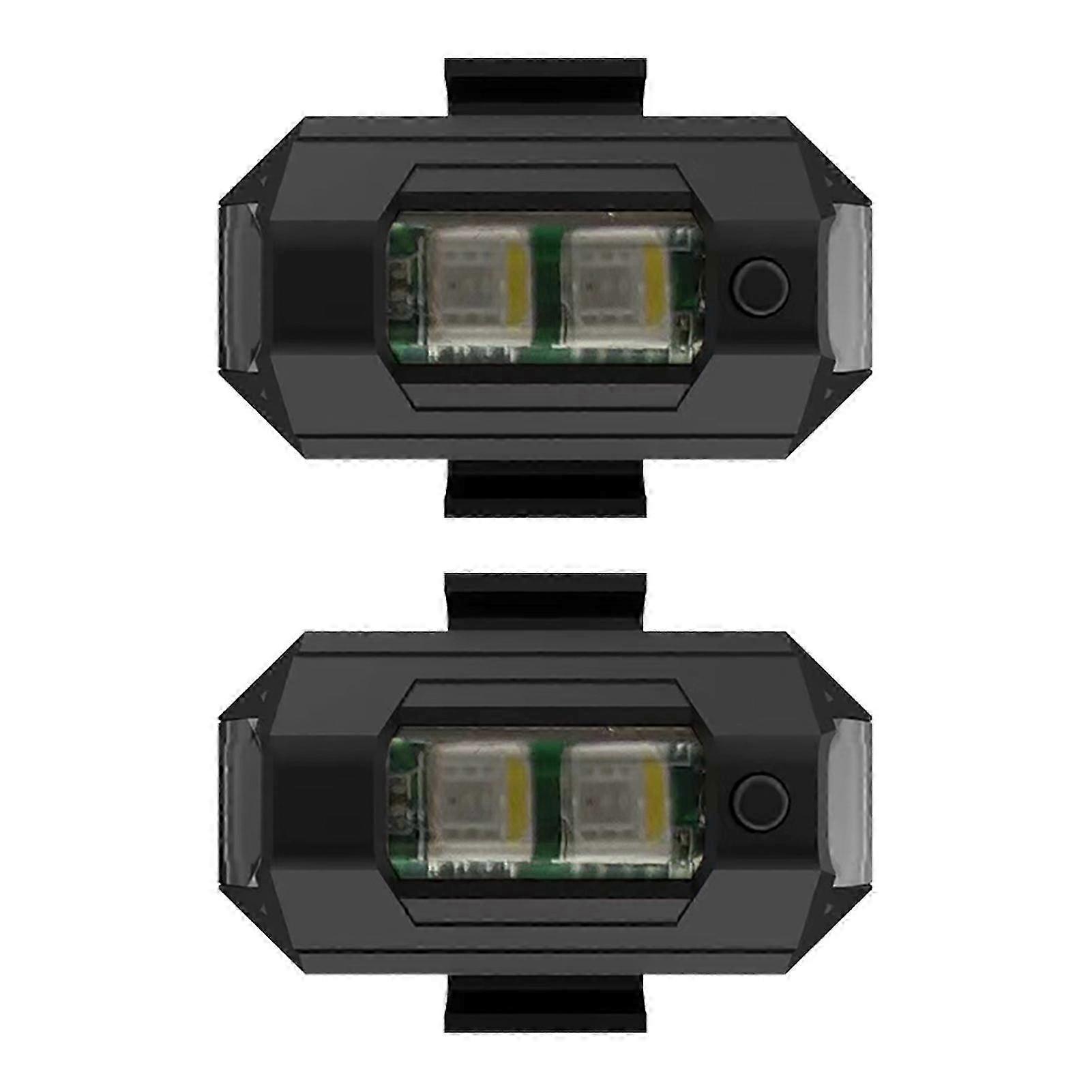 USB Charging LED Motorcycle Strobe Flashing Lights - 2PCS, Universal & Lightweight for High Visibility in Europe 2025
