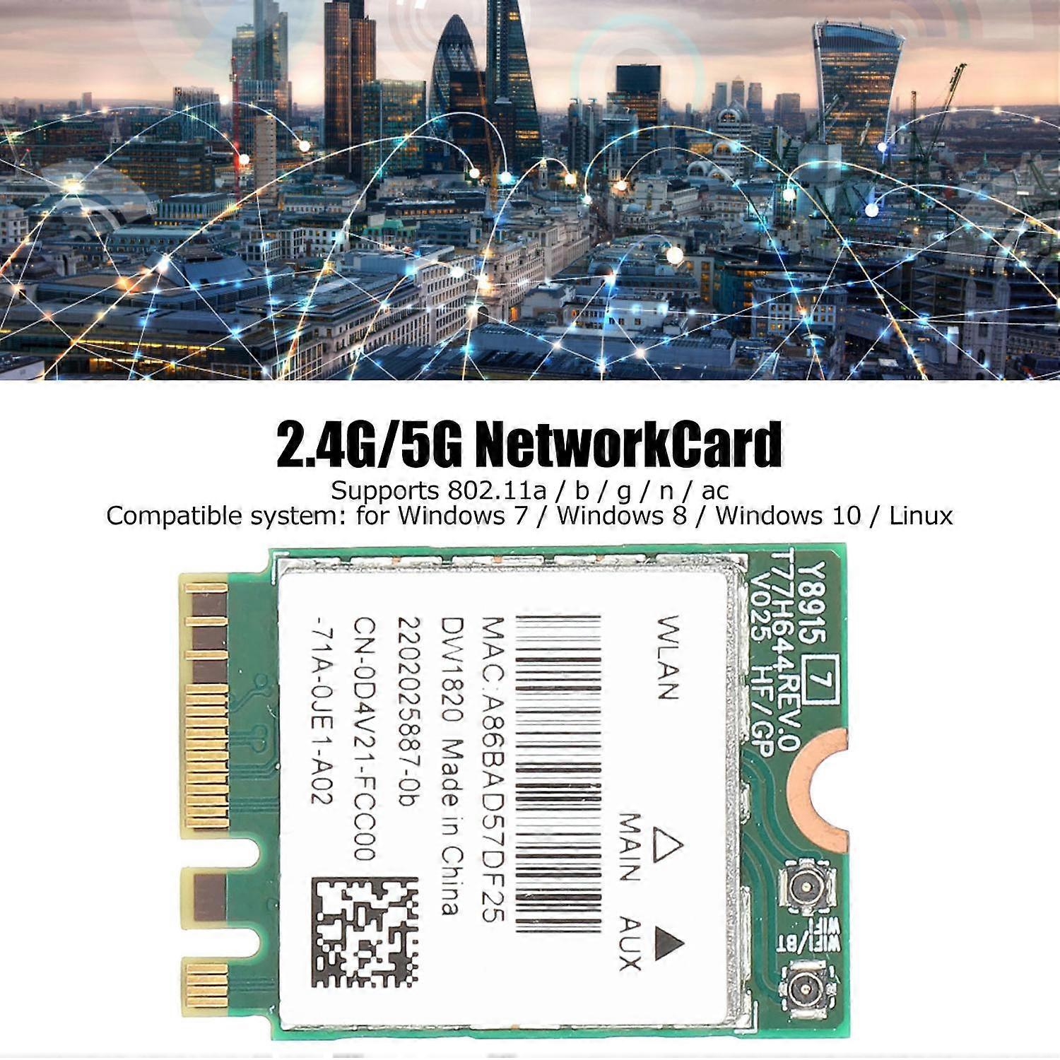 Feature:
1. Uses the dual band, and the band is 2.4GHz and 5GHz respectively, and the wireless rate 