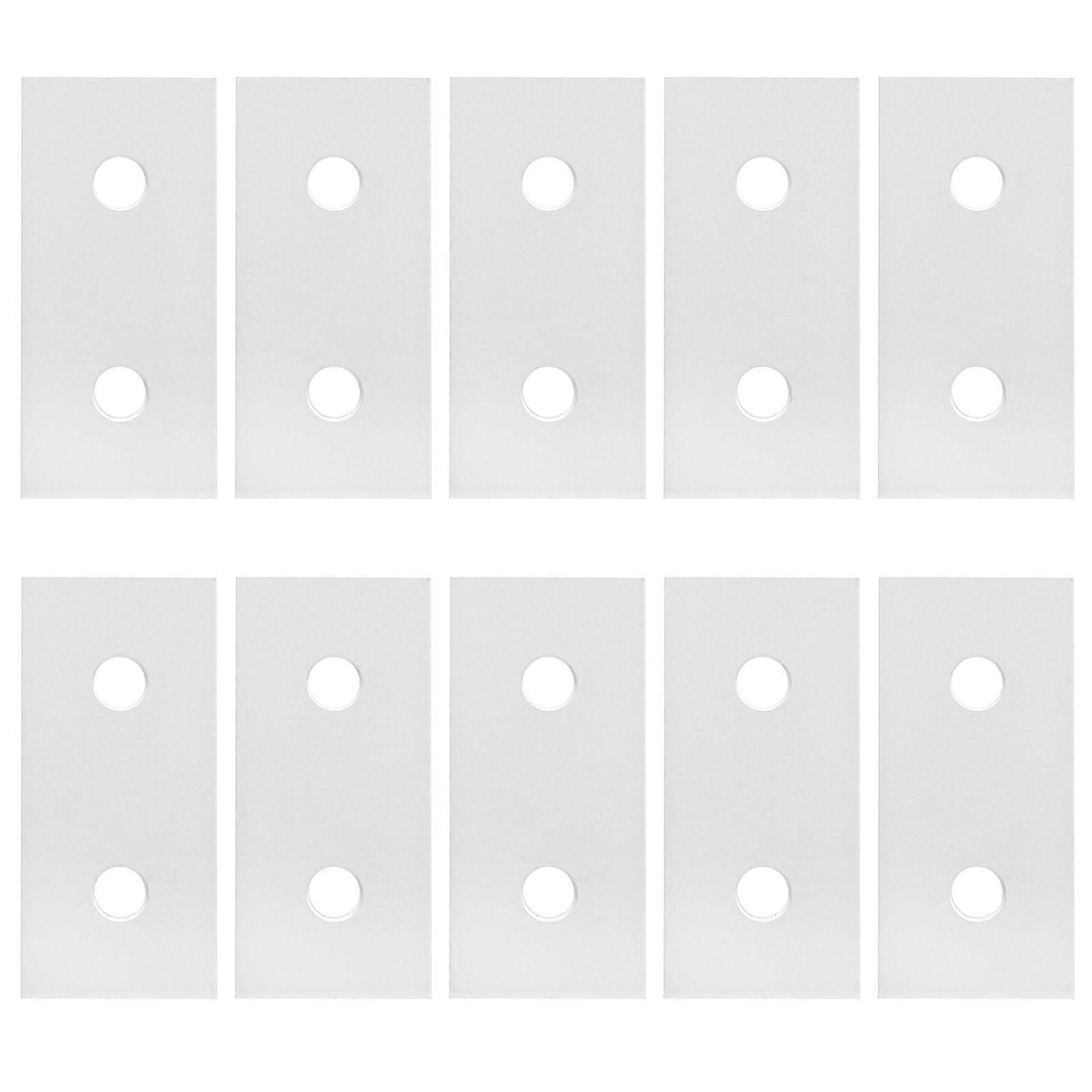 10Pcs Joining Plate Aluminum Flat Connecting Reinforcement Vertical Connection Tool30302 Hole