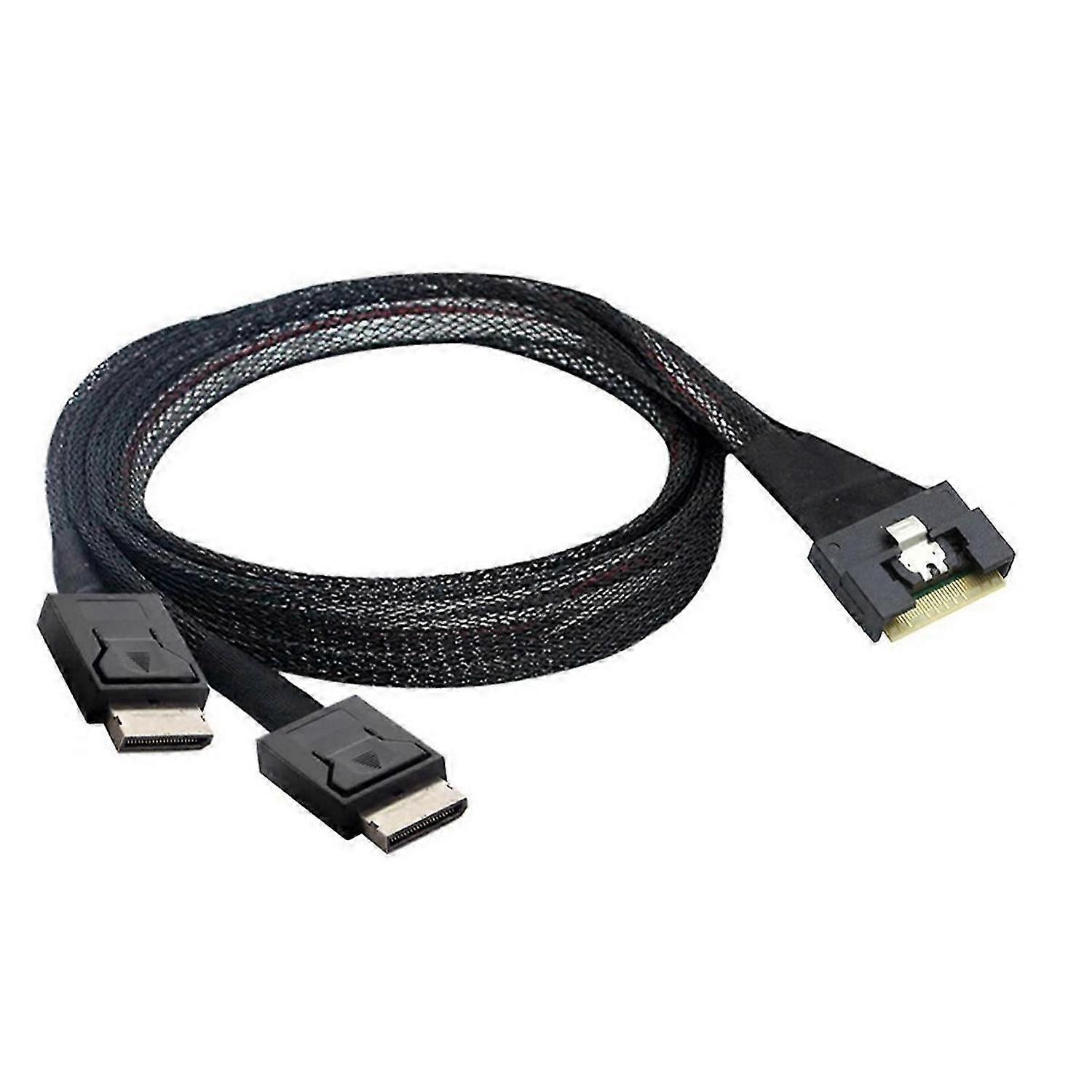 Slim sas SFF-8654 8i to Oculink SFF-8611 4i x2 high-speed cable