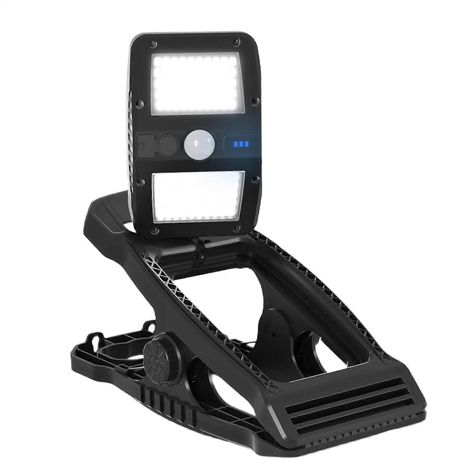 Clip on Solar Lights Outdoor Solar Powered Waterproof Fence Lights 360 Degree Rotatable Motion Sensor Lamp Gate Patio