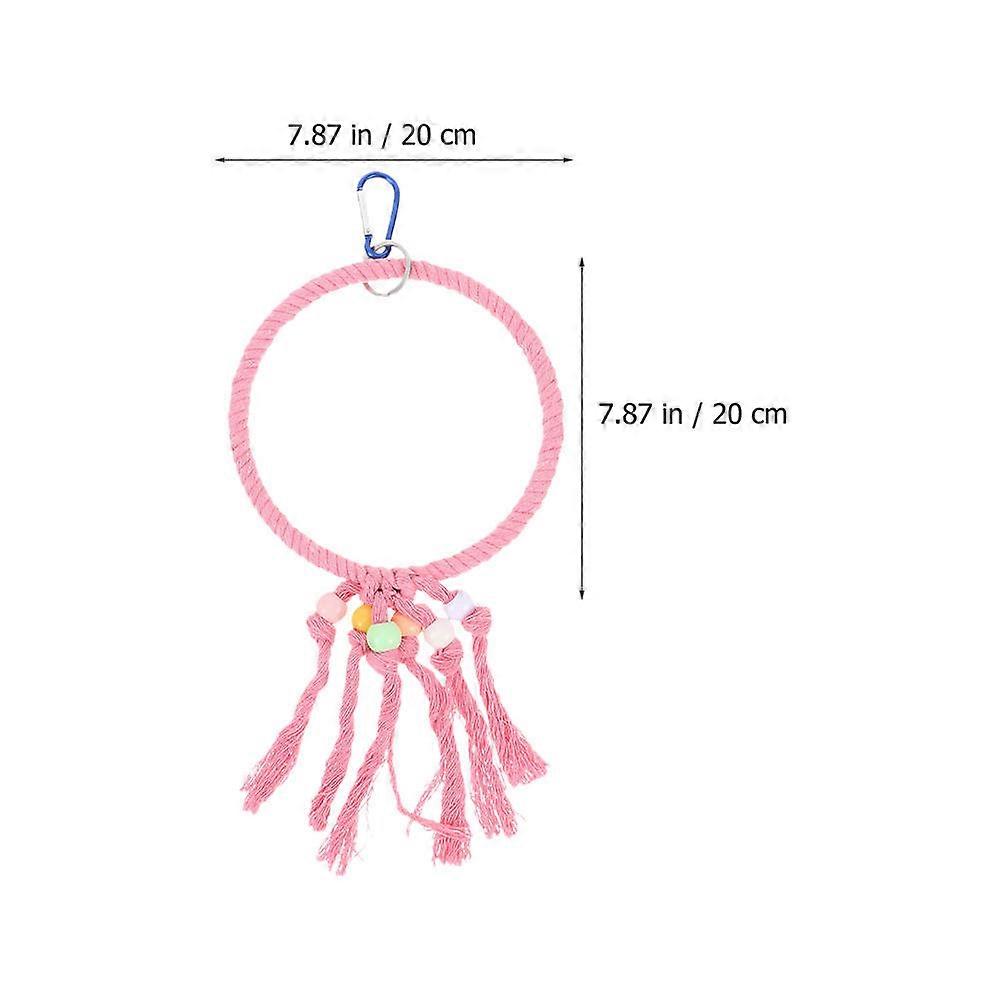 Bird Rope Perch Cotton Rope for Parrot Swing Hanging Toy 8Pcs Pack