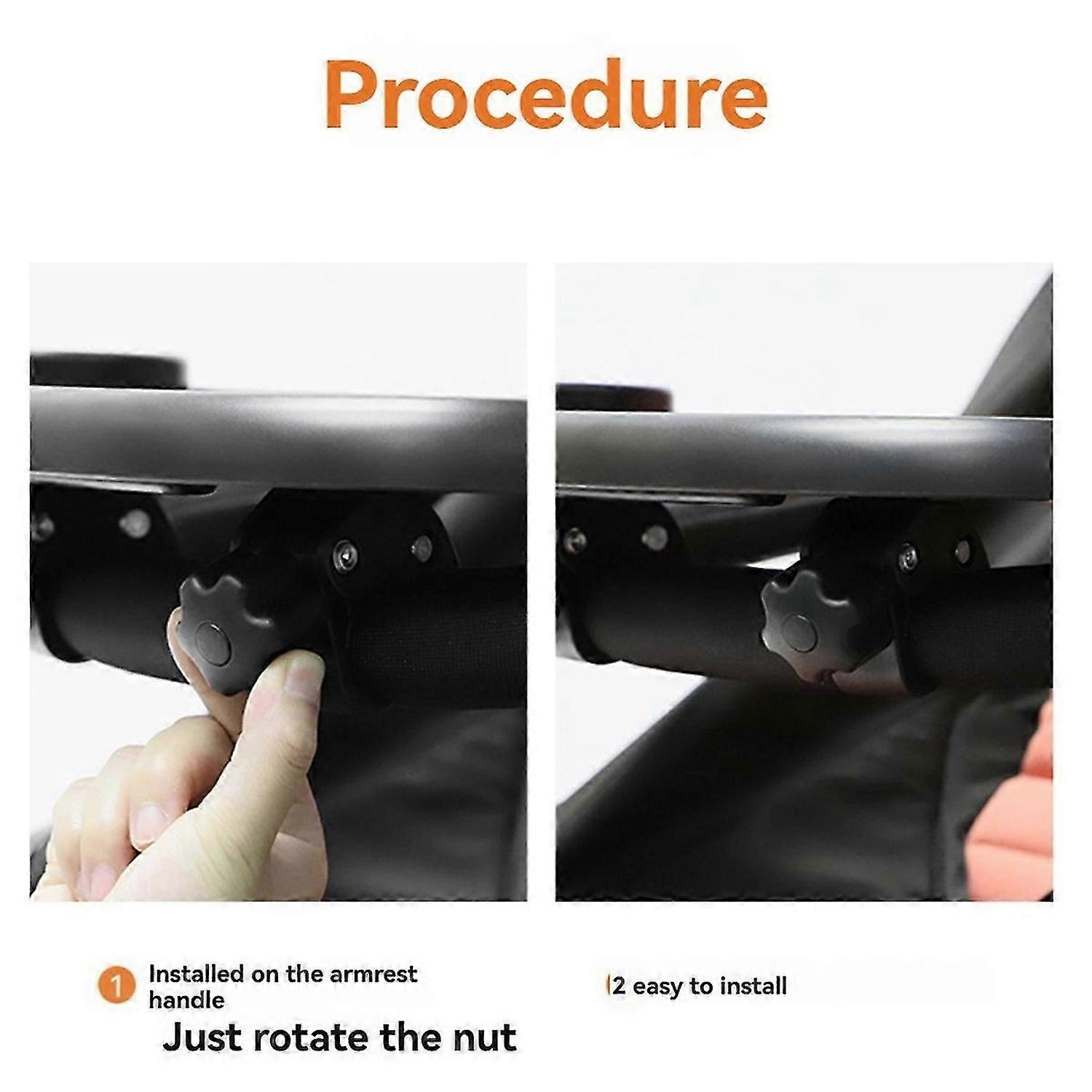 3 In 1 Stroller Cup Holder Antislip Universal Stroller Tray Stroller Snack Catcher and Drink Holder