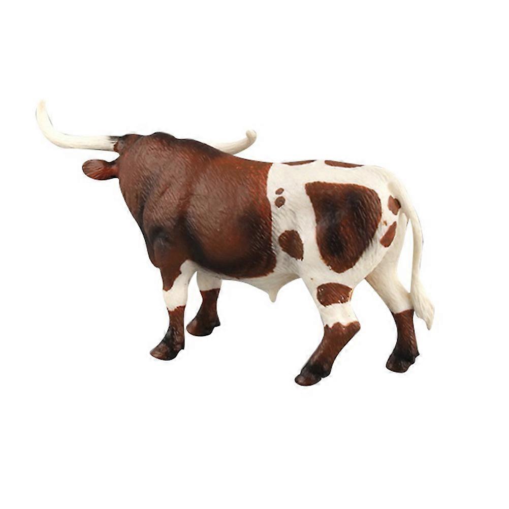 Bull Figurine Animal Toy Cognitive Item for Kids Office Home Use in 1Set