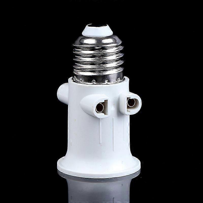 E27 Bulb Adapter Socket Holder Base Conversion with EU Plug for AC 100-240V