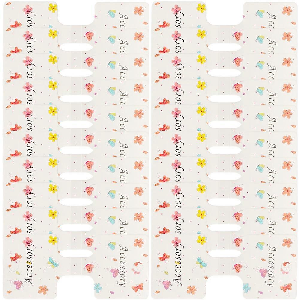 Hair Bow Card Display for Hairpin Holders with 200Pcs Assorted Color Cards
