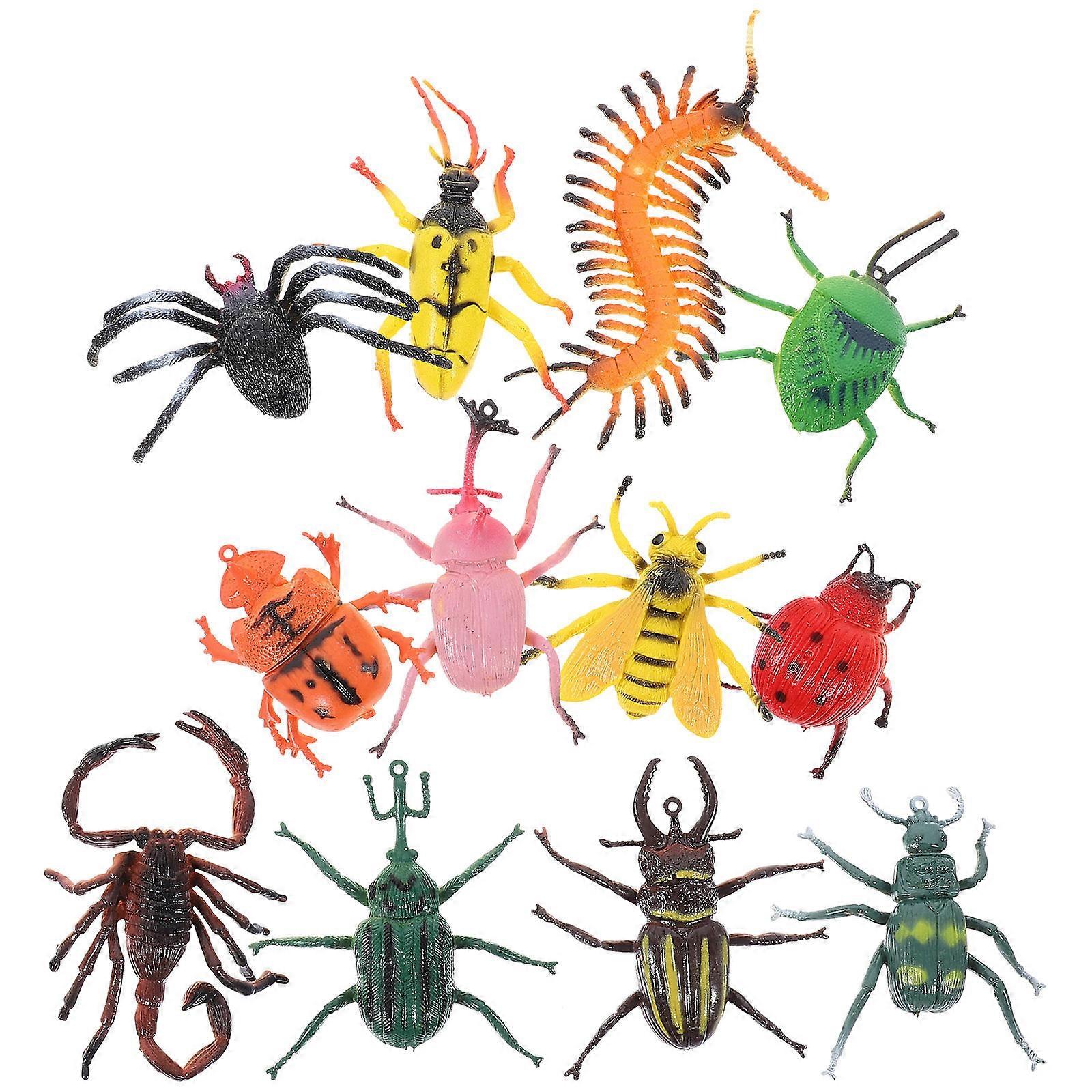 Simulated Insects Model Insect Toy for Education 3Sets PVC Material