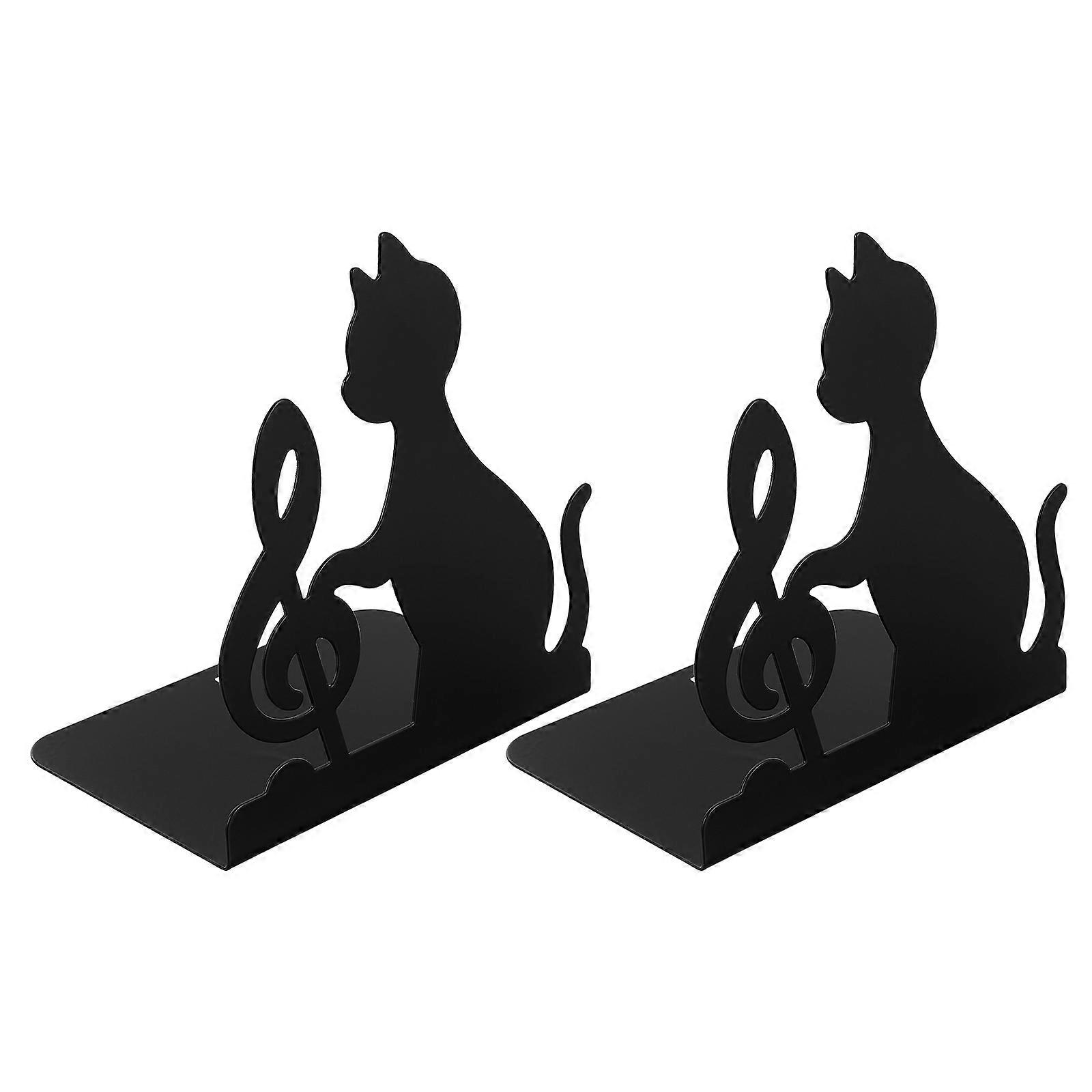 Cute Bookends Iron Material Prevent Book Falling Office Use 17X16 1 Pair