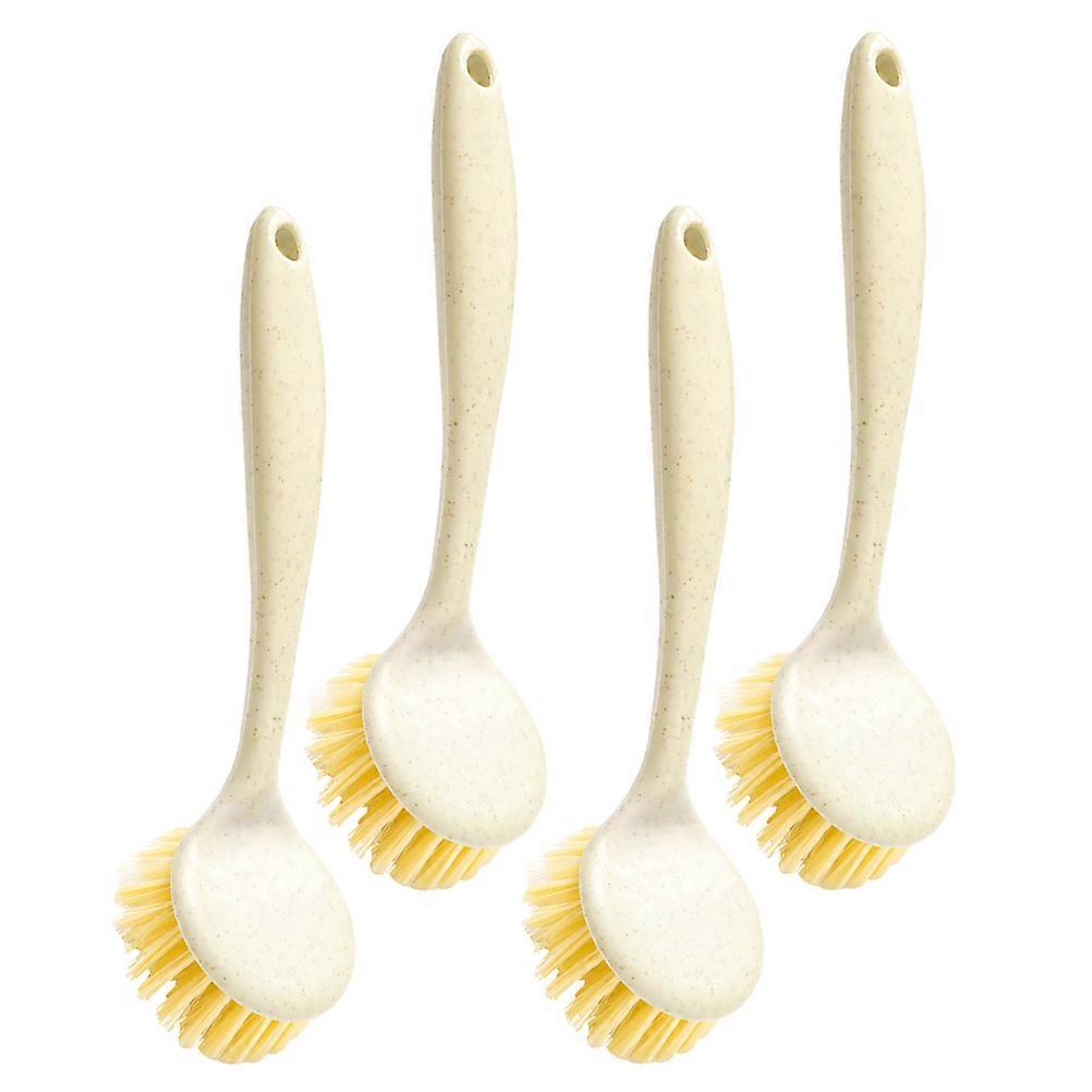 Practical Pan Cleaning Brushes for Kitchen Use 8Pcs with Long Handle