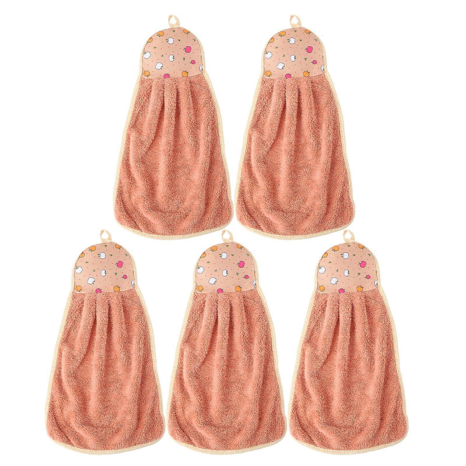 Hand Towel Coral Fleece for Kitchen Use 15Pcs Multi Color Kerchief