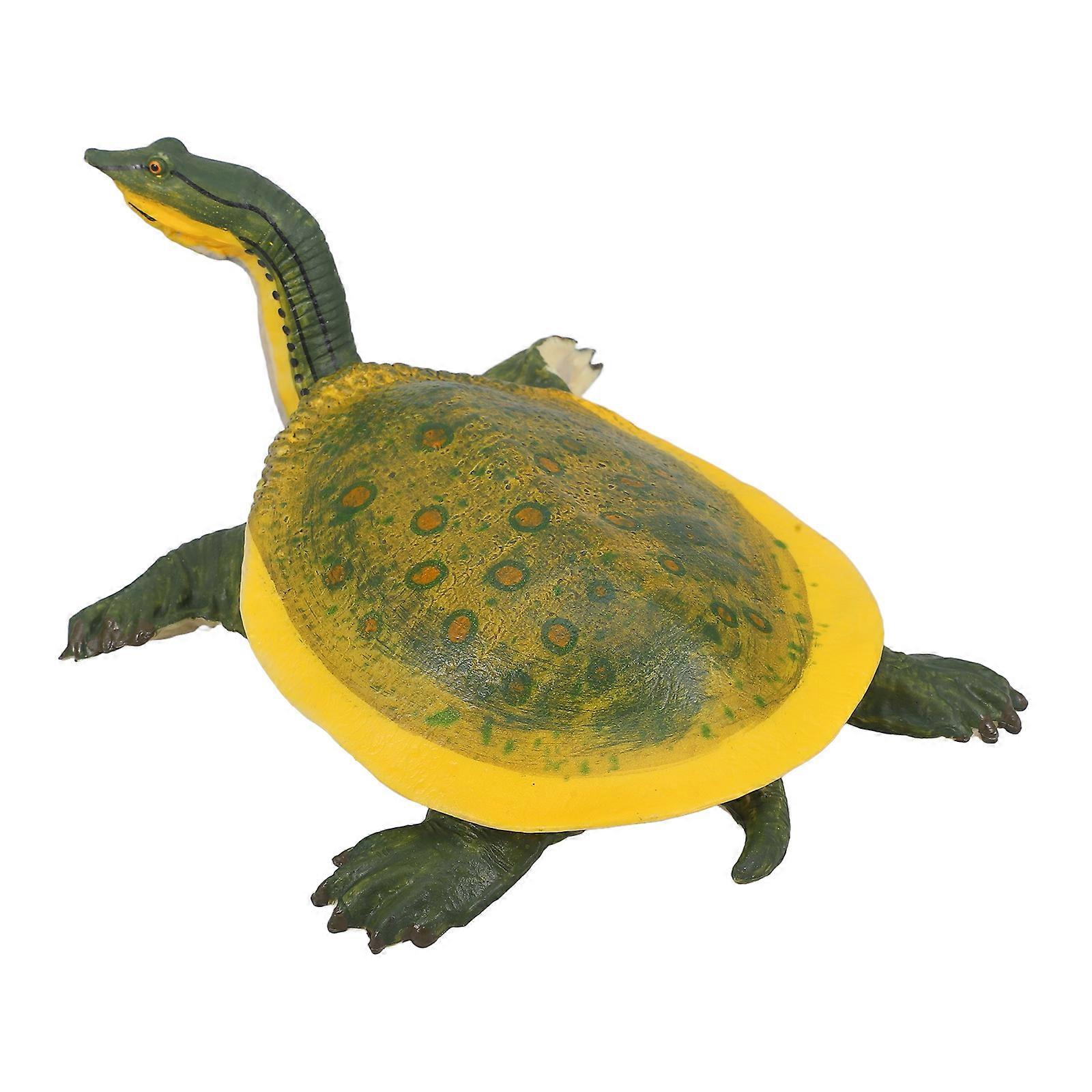Mini Sea Turtle Figure Realistic Design Turtle Figure Ideal for Garden Decor Yellow Abs Decorative 1Pcs