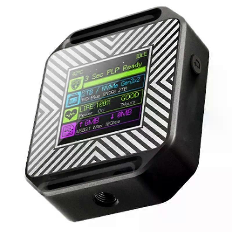 Pocket 2230 M2 Nvme SSD Enclosure With 1/4 Inch Screw Holes LCD Display USB Type-C 32 Gen2 10Gbps Photography Edition