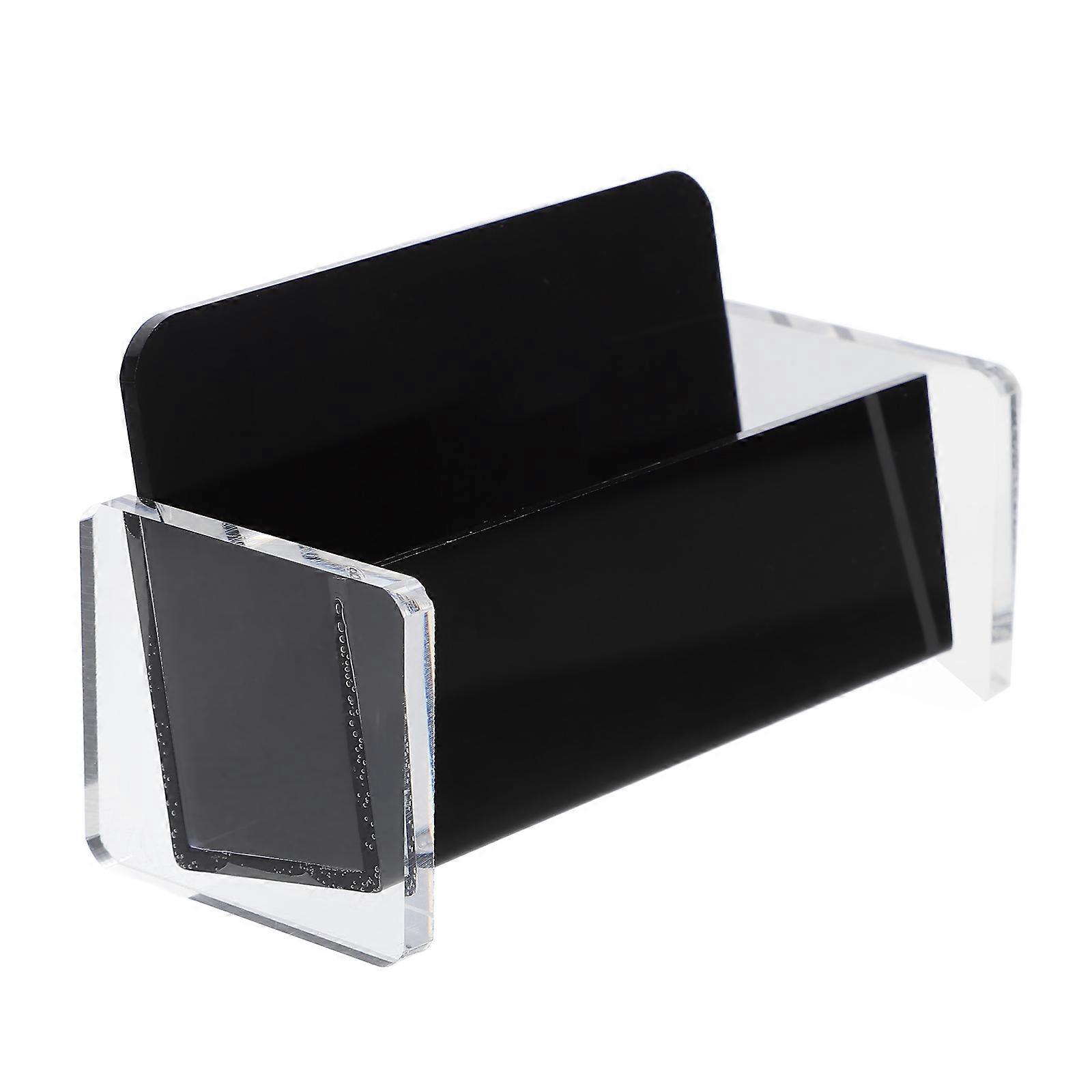 Acrylic Card Stand Business Card Holder for Storage Use 4Pcs Desk Organizer