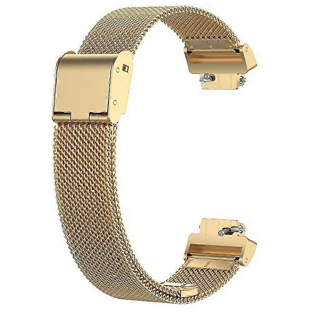 For Fitbit Inspire 3 Stainless Steel Fine Mesh Strap Replacement Smart Watch Band with Buckle