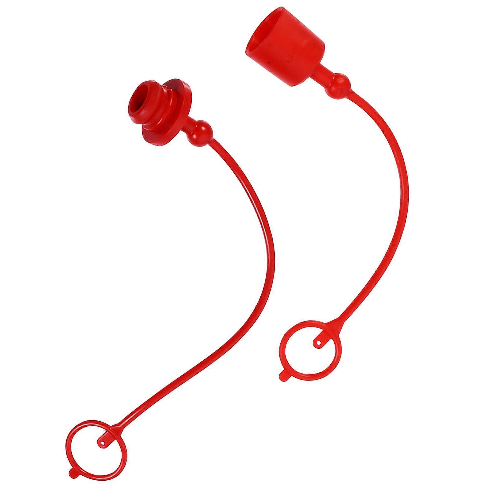 Simple Coupling Supplies for Home Use 2Sets Red Quick Connector Dust Covers