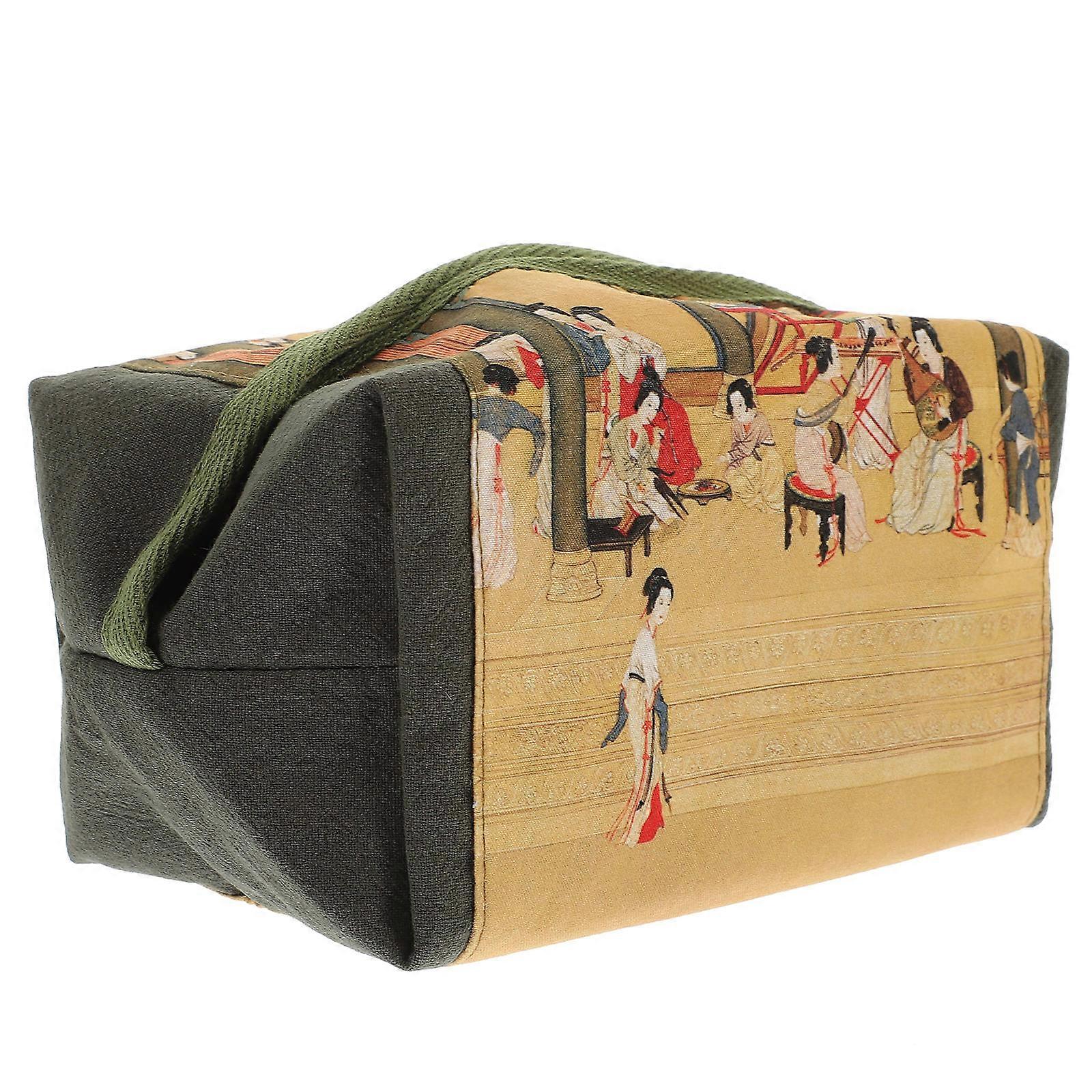 Fabric Tissue Holder Vintage Box for Table Use 3Pcs Pack