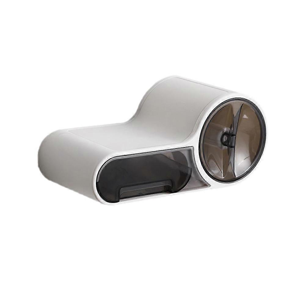 Bathroom Tissue Holder Storage Shelf for 2Pcs Punch